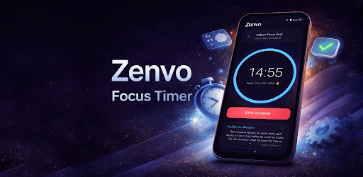 Zenvo: Focus Timer Widget — Android application preview